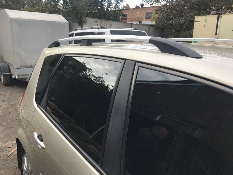 Купити Рейлінги Хром (2 шт) Довга база (Grande) для Renault Scenic/Grand 2003-2009 рр