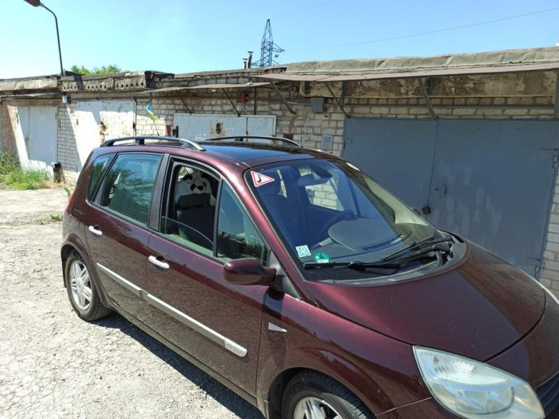 Купити Рейлінги Чорні (2 шт) Коротка база для Renault Scenic/Grand 2003-2009 рр