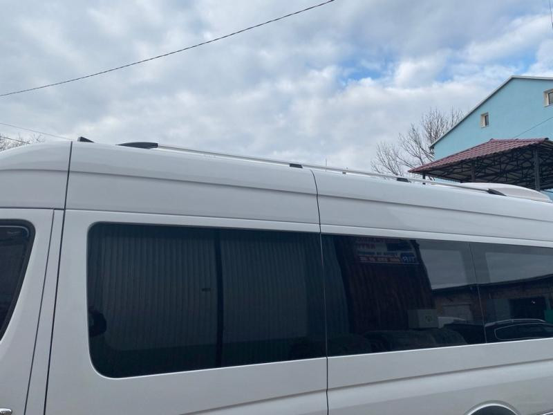 Купити Рейлінги DD 265 см, Чорний мат, чавунна ніжка для Mercedes Sprinter W907/W910 2018- рр