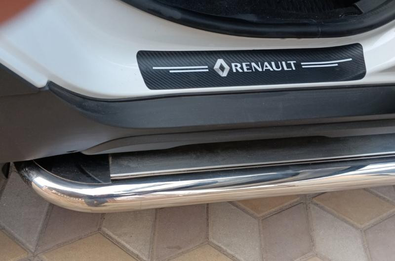 Купить Боковые пороги Premium (2 шт., нерж.) Ø60 для Renault Duster 2018-2024 гг