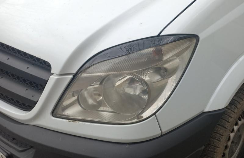 Купити Вії Прямі (чорні, ABS, 2006-2013) Чорний мат для Mercedes Sprinter W906 рр