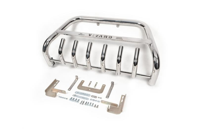 Купить Кенгурятник WT003-4 (нерж.) С надписью для Opel Vivaro 2015-2019 гг