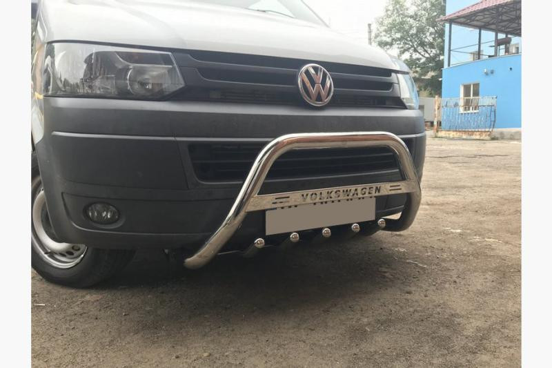 Купить Кенгурятник WT003-4 (нерж) 60 мм, без надписи для Volkswagen T6