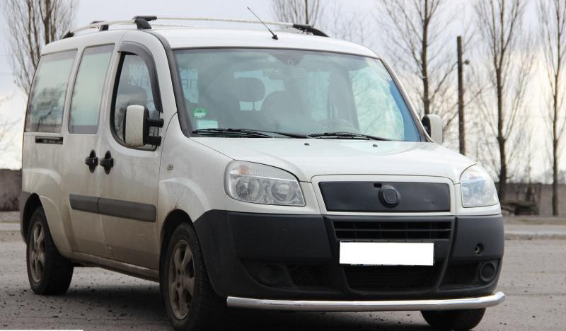 Купить Передняя защита ST008 (нерж) для Fiat Doblo I 2001-2005 гг