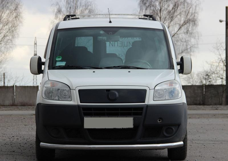 Купить Передняя защита ST008 (нерж) для Fiat Doblo I 2001-2005 гг