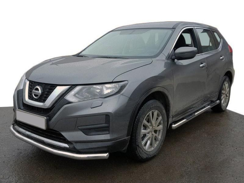 Купить Передняя защита ST008 (нерж) для Nissan X-trail T32/Rogue 2014-2021 гг