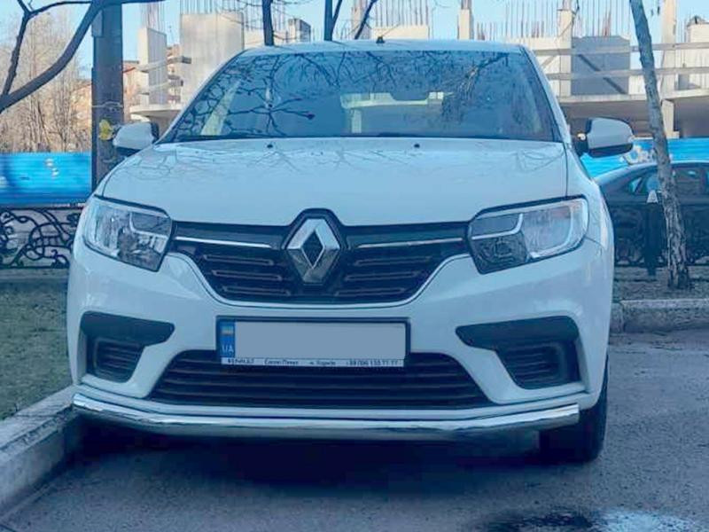 Купить Передняя защита ST008 (нерж) для Renault Sandero 2013-2022 гг