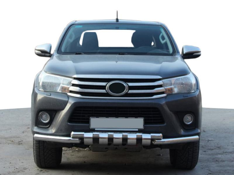 Купить Передняя защита F3-34 (нерж.) для Toyota Hilux 2015- гг