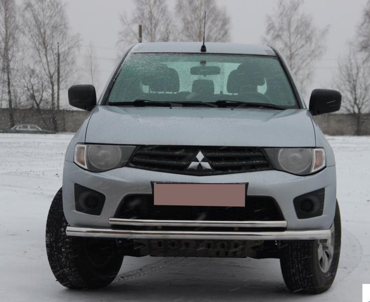 Купить Передняя защита ST014 (нерж.) d60/60 для Mitsubishi L200 2006-2015 гг