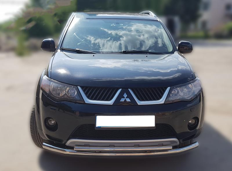 Купить Передняя защита ST014 (нерж.) d60/42 для Mitsubishi Outlander 2006-2012 гг