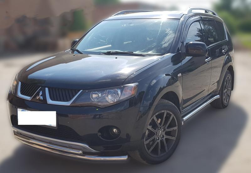 Купити Передній захист ST014 (нерж.) d60/60 для Mitsubishi Outlander 2006-2012 рр