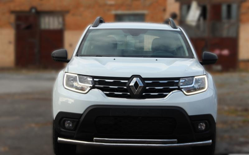 Купить Передняя защита ST014 (нерж.) d60/60 для Renault Duster 2008-2017 гг