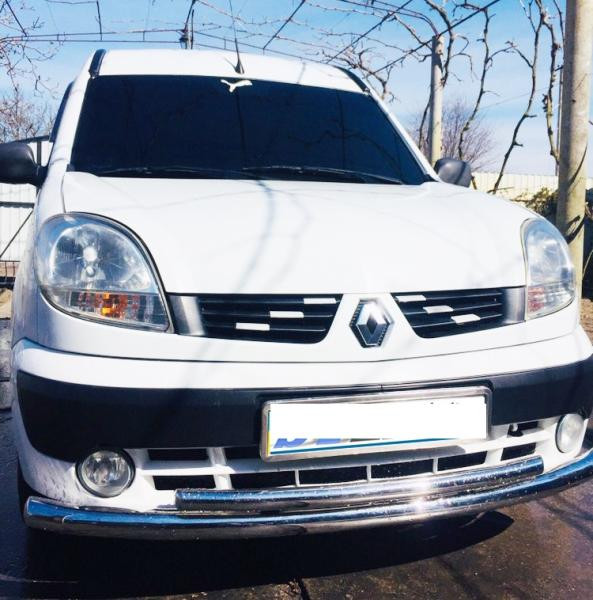 Купить Передняя защита ST014 (нерж.) d60/60 для Renault Kangoo 1998-2008 гг