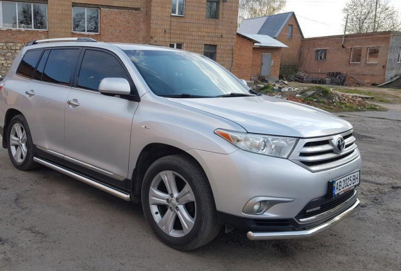 Купить Передняя защита ST014 (нерж.) d60/42 для Toyota Highlander 2008-2013 гг