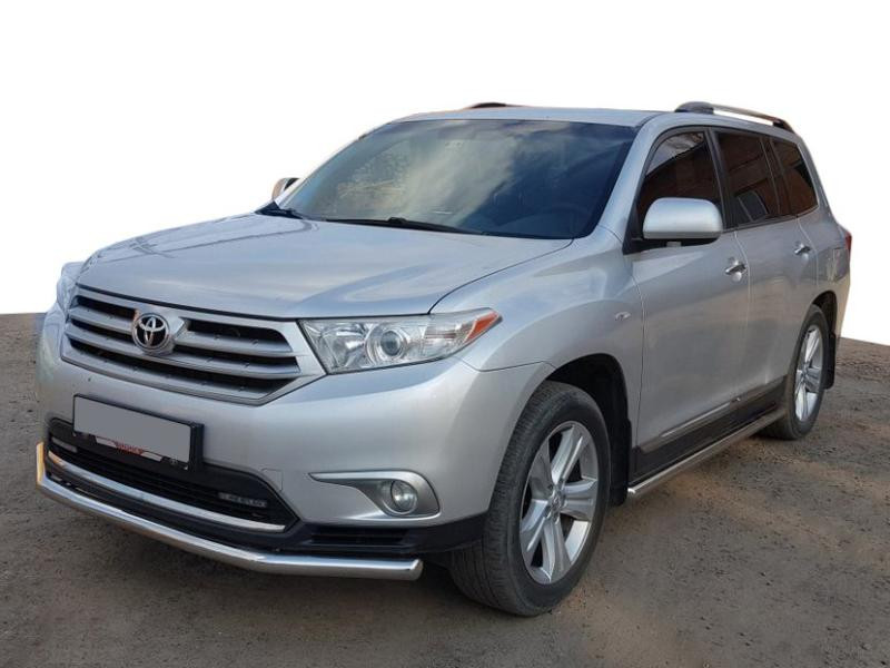 Купить Передняя защита ST014 (нерж.) d60/42 для Toyota Highlander 2008-2013 гг