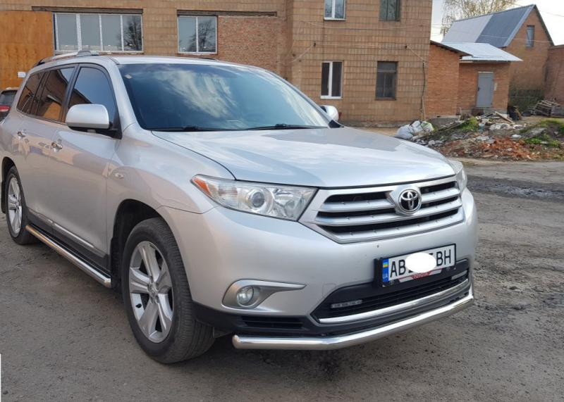Купить Передняя защита ST014 (нерж.) d60/60 для Toyota Highlander 2008-2013 гг