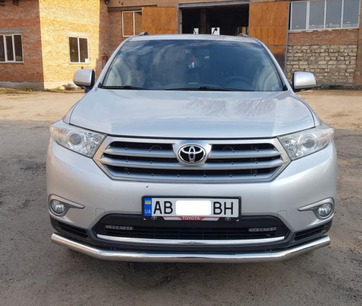 Купить Передняя защита ST014 (нерж.) d60/60 для Toyota Highlander 2008-2013 гг