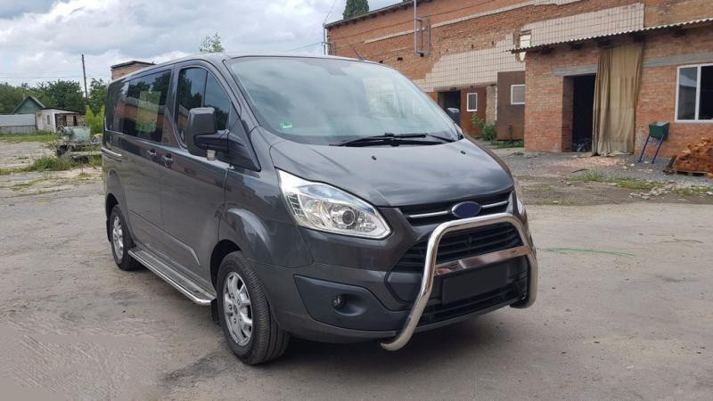 Купить Кенгурятник WT006 (нерж) для Ford Custom 2013-2022 гг