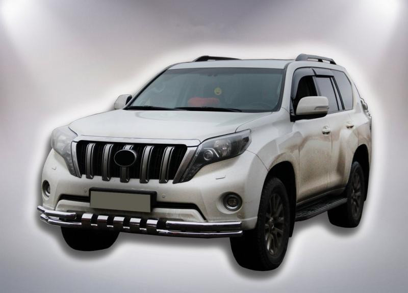 Купить Передняя защита F3-31 (нерж) для Toyota Land Cruiser Prado 150