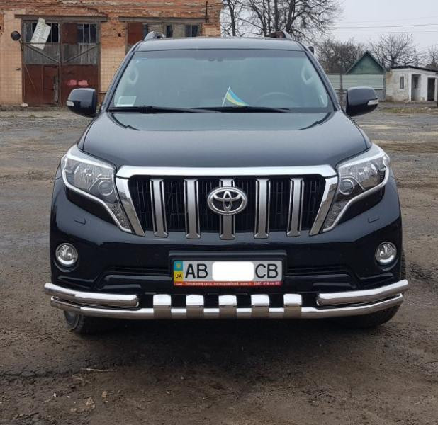 Купить Передняя защита F3-31 (нерж) для Toyota Land Cruiser Prado 150