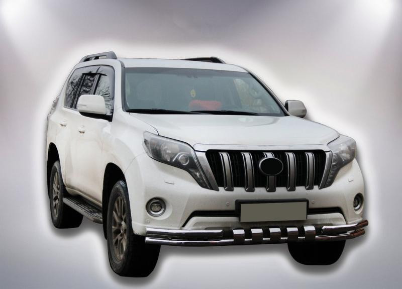 Купить Передняя защита F3-31 (нерж) для Toyota Land Cruiser Prado 150