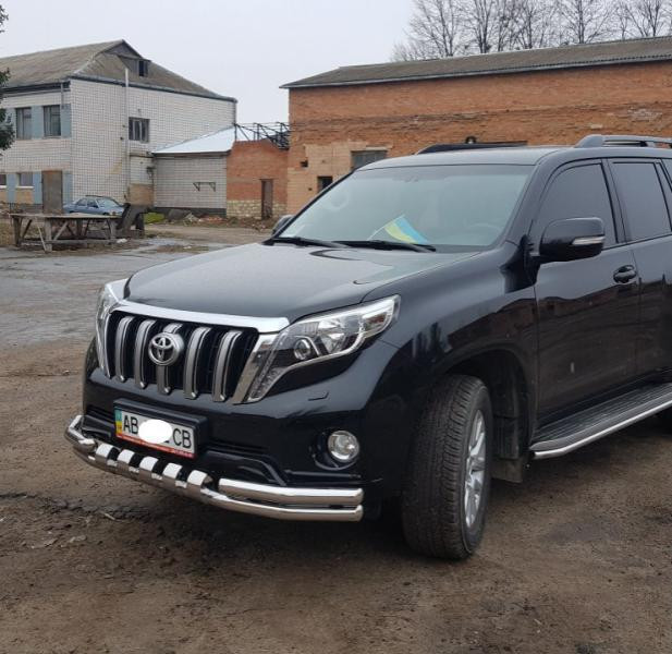 Купить Передняя защита F3-31 (нерж) для Toyota Land Cruiser Prado 150