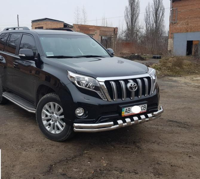 Купить Передняя защита F3-31 (нерж) для Toyota Land Cruiser Prado 150