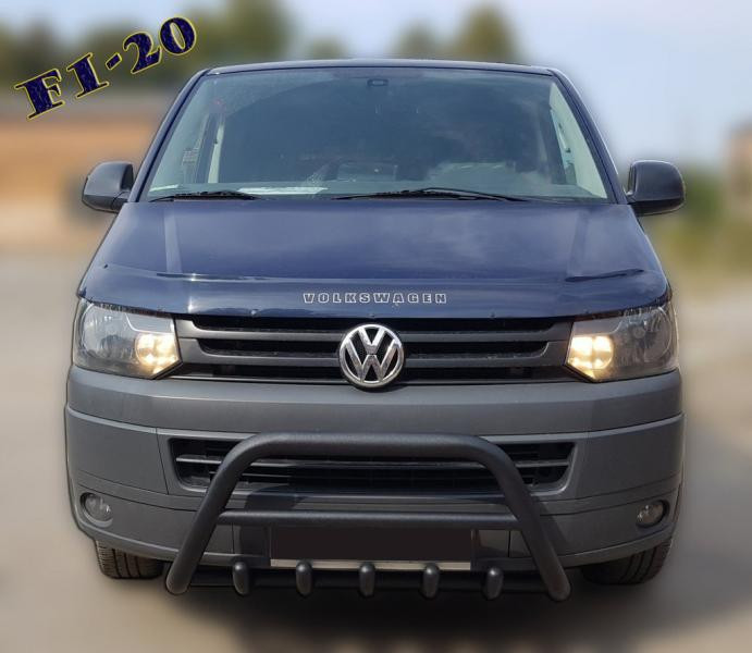 Купить Кенгурятник WT003 Black (нерж) для Volkswagen T5 2010-2015 гг