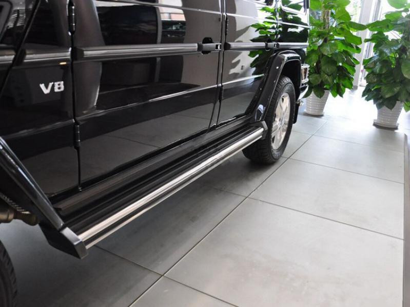 Купити Бокові пороги ОЕМ (2 шт., алюміній) для Mercedes G сlass W463 1990-2018рр