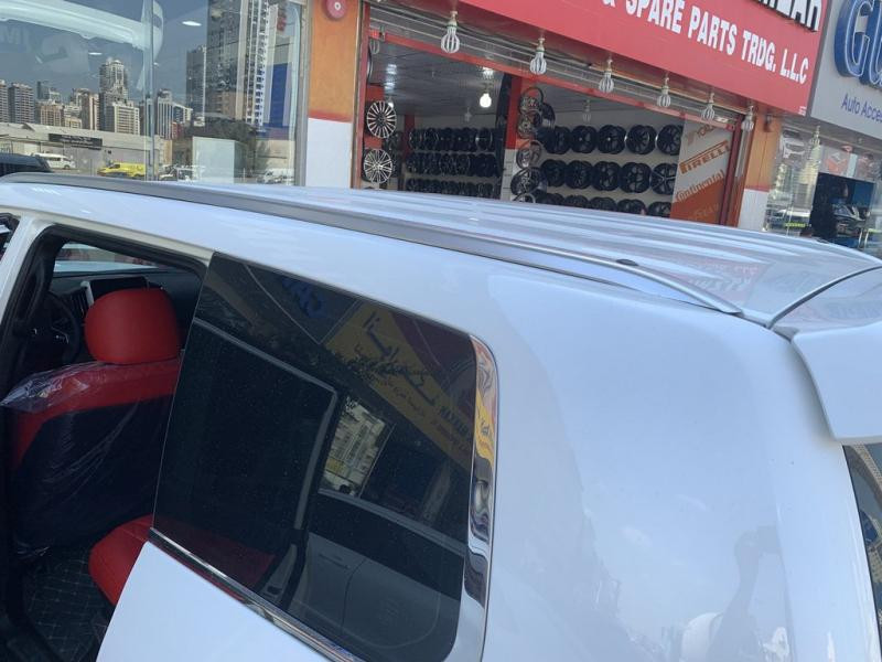 Купить Серые рейлинги 2008-2015гг. (Lexus-дизайн 2018, 2 шт) для Toyota Land Cruiser 200