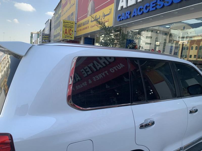 Купить Серые рейлинги 2008-2015гг. (Lexus-дизайн 2018, 2 шт) для Toyota Land Cruiser 200