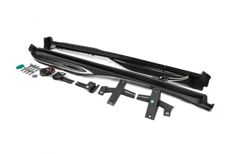 Купити Бокові пороги Оригінал V2 (2 шт., алюм.) для Toyota C-HR 2016–2023 рр