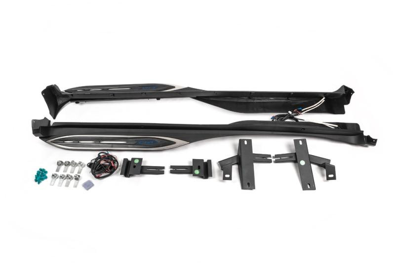 Купити Бокові пороги Оригінал V2 (2 шт., алюм.) для Toyota C-HR 2016–2023 рр