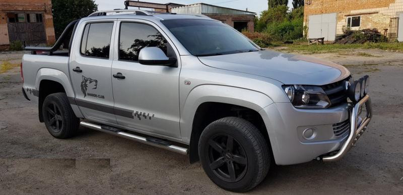 Купить Боковые трубы (2 шт, нерж) 70мм для Volkswagen Amarok 2010-2022 гг