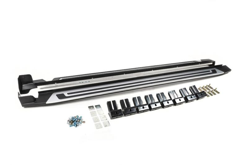 Купить Боковые пороги ОЕМ для All Space (2 шт, алюм) для Volkswagen Tiguan 2016-2023 гг