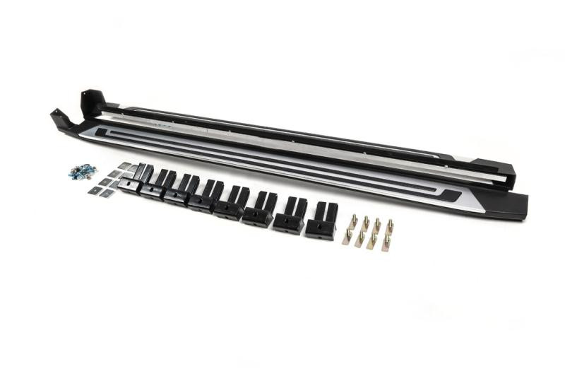 Купить Боковые пороги ОЕМ для All Space (2 шт, алюм) для Volkswagen Tiguan 2016-2023 гг