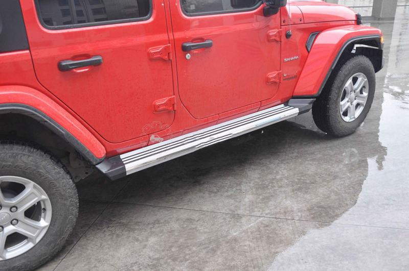 Купити Бокові пороги OEM V1 (2 шт) для Jeep Wrangler 2018- рр