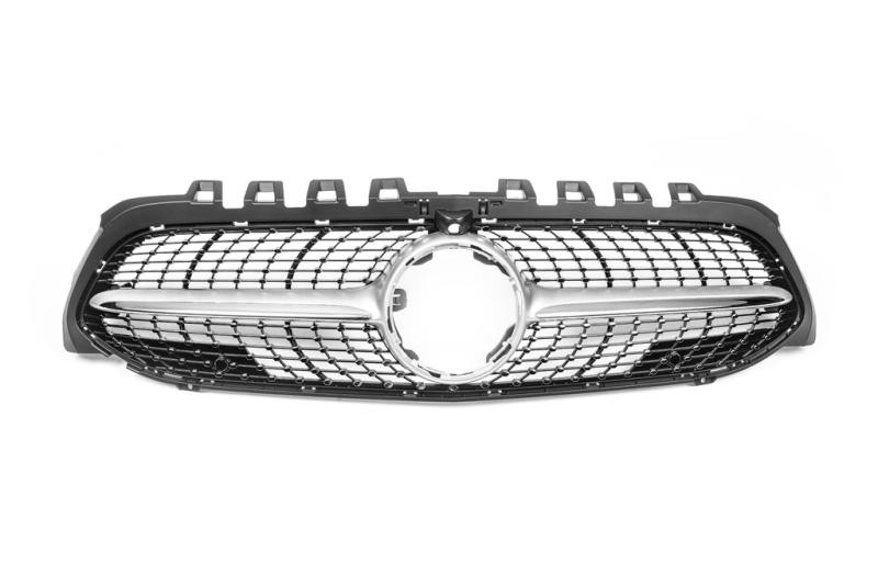 Купить Передняя решетка Diamond Silver (для 2018-2022) для Mercedes A-сlass W177 2018- гг