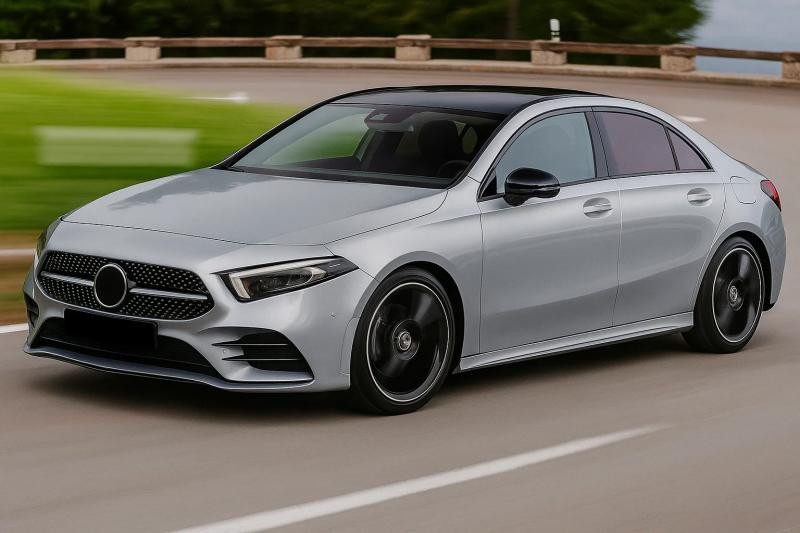Купить Передняя решетка Diamond Silver (для 2018-2022) для Mercedes A-сlass W177 2018- гг