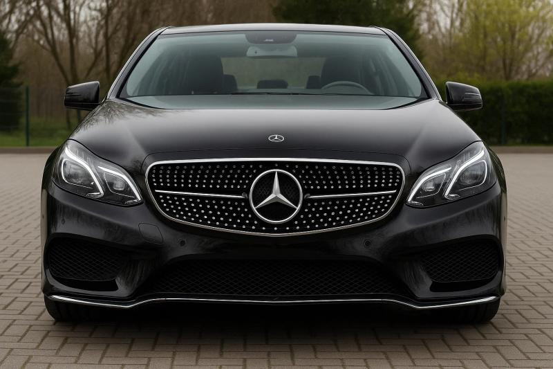 Купити Передня решітка Diamond Black (для Avantgarde і AMG-Line, 2013-2016) для Mercedes E-сlass W212 рр