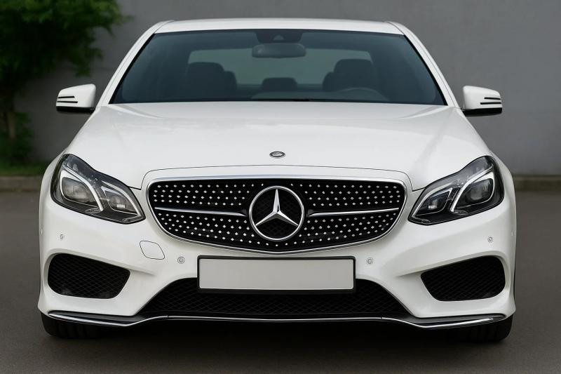 Купити Передня решітка Diamond Black (для Avantgarde і AMG-Line, 2013-2016) для Mercedes E-сlass W212 рр