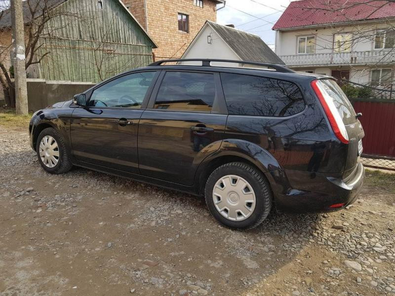 Купити Алюмінієві рейлінги (Caravan, Чорні) для Ford Focus II 2008-2011 рр