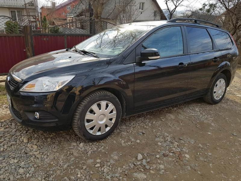 Купити Алюмінієві рейлінги (Caravan, Чорні) для Ford Focus II 2008-2011 рр
