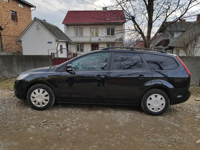 Купити Алюмінієві рейлінги (Caravan, Чорні) для Ford Focus II 2008-2011 рр