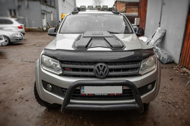 Купити Накладка на капот (ABS) для Volkswagen Amarok 2010-2022 рр