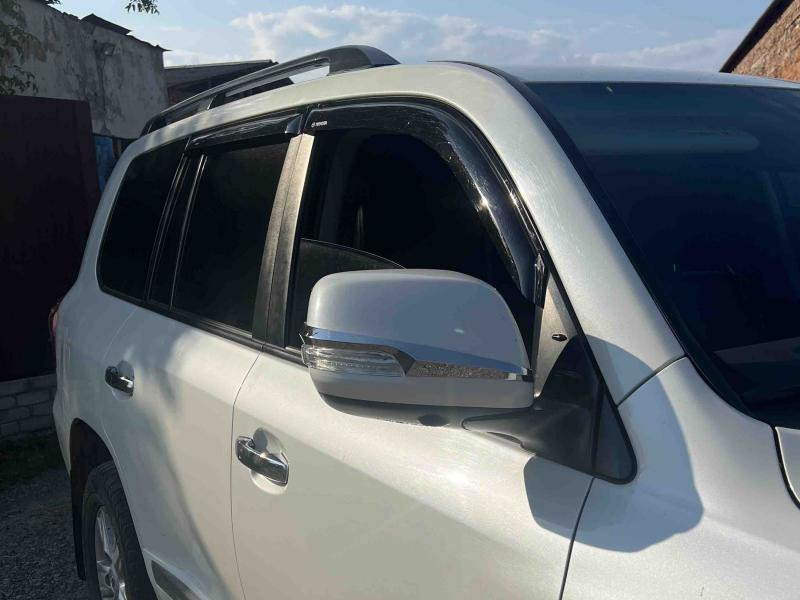 Купить Полоски на зеркала (2 шт, хром) для Toyota Land Cruiser Prado 150
