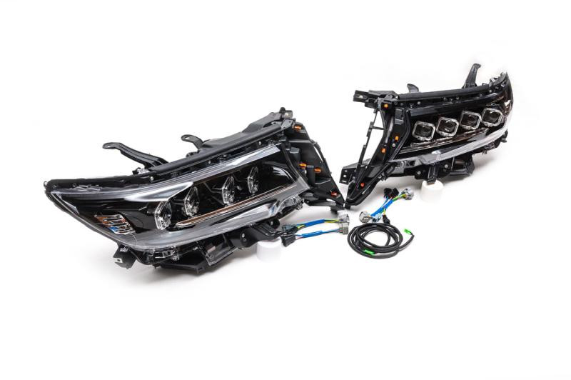 Купить Передняя оптика Lexus-design 4-LED V1 (2017-2025, 2 шт) для Toyota Land Cruiser Prado 150