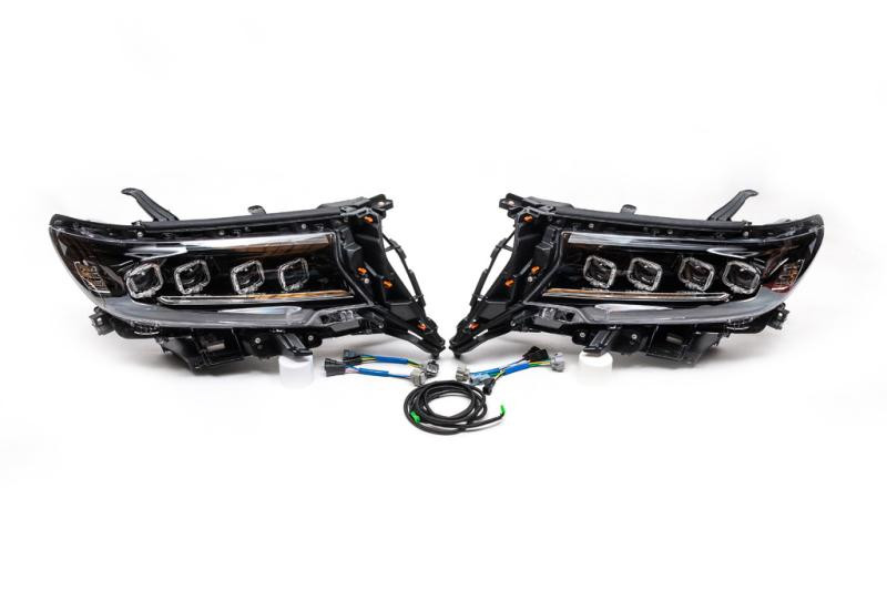 Купить Передняя оптика Lexus-design 4-LED V1 (2017-2025, 2 шт) для Toyota Land Cruiser Prado 150