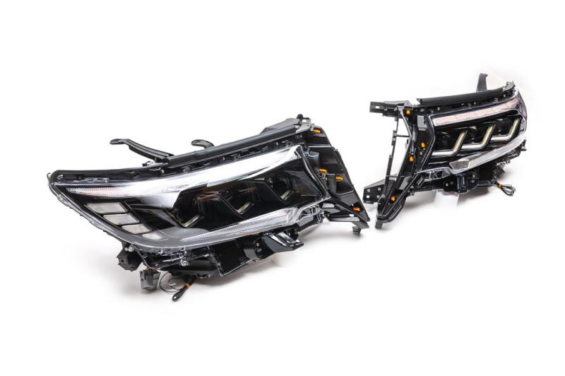 Купить Передняя оптика Lexus-design-3-LED (2017-2025, 2 шт) для Toyota Land Cruiser Prado 150