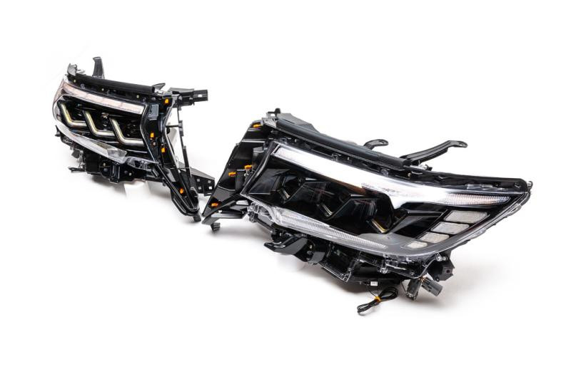 Купить Передняя оптика Lexus-design-3-LED (2017-2025, 2 шт) для Toyota Land Cruiser Prado 150